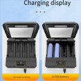 thumbnail image 1 of 2X Cargador 18650 Batería de Litio Solar Cargador Inteligente Tipo-C Cargador Exterior Multifunción de Cuatro Ranuras, 1 of 8