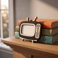 thumbnail image 4 of Vintage TV Shaped Wooden Photo Frame, Retro Television Desktop Picture Display, Hanging Wall Timber Ornament, Dual Use Photo Holder For Home Interior Car Small Decor, 4 of 7