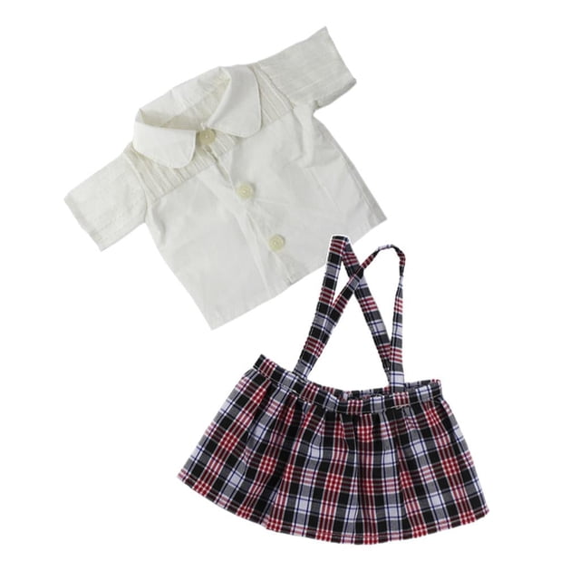 Elegante vestido con falda de tirantes y mangas cortas para muñecas My Life, accesorios y ropa