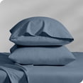 thumbnail image 1 of Bare Home Percale Weave Pillowcase Set - 300 Thread Count - 100% Organic Cotton - Standard, Bering Sea, 1 of 4