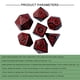 thumbnail image 4 of Juego 7 Dados Poliédricos Numéricos Acrílicos para Reunión Familiar () Rojo, 4 of 4