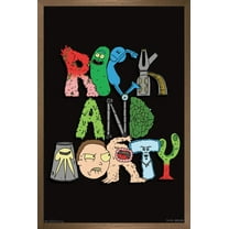Rick And Morty - Sign Wall Poster, 14.725" x 22.375", Framed