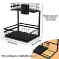 thumbnail image 4 of 2-Tier Pull Out Under Sink Organizer with Sliding Baskets – Adjustable Height, Space-Saving Metal Shelf, 4 of 8