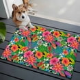 thumbnail image 3 of Colorful Floral Entryway Rug 2'x3'&nbsp; Non Slip Front Door Mats, Summer Botanical Flowers Watercolor Entrance Rugs Indoor Outdoor Carpet, Washable Floor Mats Small Area Rug for Bedroom Kitchen, 3 of 8