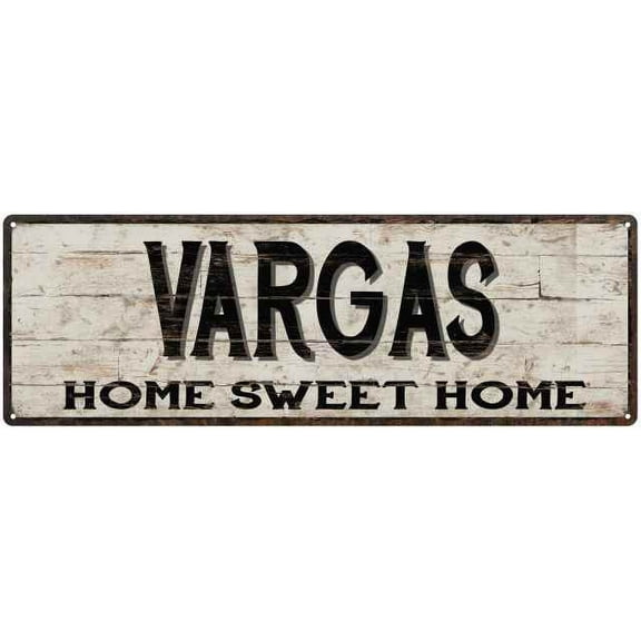 VARGAS Rustic Home Sweet Home Sign Gift 6x18 Metal Decor 106180084221