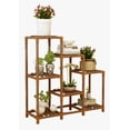 thumbnail image 1 of Xtellar  Porta Macetas Vertical Puesto De Flores Decoración Jardín color marrón claro, 1 of 1