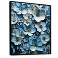 thumbnail image 2 of Designart "Zen Garden Of Minimalist Blue And White Pansies II" Pansies Floater Framed Canvas Prints, 2 of 5