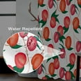 thumbnail image 3 of Fruits Shower Curtain Red Peaches Shower Curtain Set with Hooks 72x72inches Green Leaves Fabric Waterproof Washable Shower Curtains for Bathroom Hotel, 3 of 6