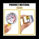 thumbnail image 3 of 4 ManóMetros PresióN Aire de 0 a 200 Psi,ConexióN Macho NPT 1/8 Pulgadas,ManóMetro de Aire de Montaje Lateral Inferior,ManóMetro de Compresor Aire con Dial 1,57 Pulgadas, 3 of 5