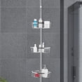 thumbnail image 4 of Gymax Étagère de Rangement Réglable pour Salle de Bain en Acier Inoxydable 3 Niveaux, 4 of 10