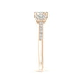thumbnail image 3 of ANGARA Natural 0.09 Ct. Diamond Side Stone Ring in 14K Rose Gold for Women (Ring Size: 3), 3 of 9