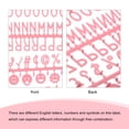 thumbnail image 4 of Uxcell Felt Letter Board Letters Numbers Symbols 3/4 inch Pink Alphabet Message Board Changeable, 4 of 6