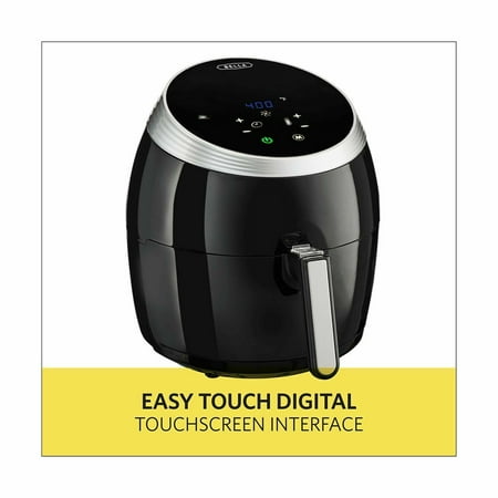 Bella - 5.3-qt. Digital Air Convection Fryer - Black