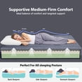 thumbnail image 4 of CHITOOMA Queen Adjustable Bed Frame + 14 Inch Gel Memory Foam Mattress, Electric Bed Frame with Massage & Wireless Remote, Graphene Fabric Cover, Pressure Relief, Mattress in a Box, 4 of 9