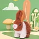 thumbnail image 1 of Juguetes eléctricos de conejo, juguete de peluche, orejas que se mueven de animales de peluche, realista, educación temprana para vacaciones de Cafe Blanco CUTICAT juguetes de peluche eléctricos, 1 of 8