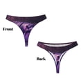 thumbnail image 3 of Fotbe Purple Hippo In Water Tanga Sin Costuras para Mujer con Estampado – Panties Invisibles, Transpirables y Cómodos para Uso Diario-Medium, 3 of 6