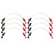 thumbnail image 1 of Cables inversores de batería de cobre de alta temperatura con tapas antipolvo ignífugas, juego de 8 piezas para acumuladores, 1 of 8