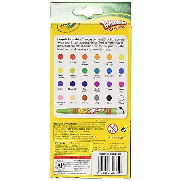 Bulk Crayola Mini Twistables Crayons - 24 Pack - DollarDays