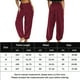 thumbnail image 3 of Pantalones De Yoga Pantalones deportivos holgados para mujer, pantalones de baile de ballet a la moda, ropa de baile para mujer (rojo vino S) Cgtredaw Para estrenar, 3 of 5