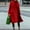 Red, variant on Black**Sale on Sale Chaoheng Winter Coats for Women Women's Solid Color Notch Lapel Coat,Long Sleeve Button Pocket Wool Blend Jacket without Hood