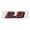 Red bright black, variant on 3D Raised Car Badge 2.8 ABS Exterior Trunk Trim, Adhesive Back Number Accent for Body Detail and Replacement