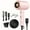 pink, variant on Hair Dryer with Diffuser, 1600W Ionic Blow Dryer for Curly Hair, White, 6 Attachments