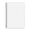White, variant on Sktrjpolfis B5 Grid Notebook, Detachable Ring Binder with Transparent Cover, 10.24x7.28in 360° Foldable Notebook for Office & Daily Planning