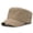 A-Khaki210, variant on Mens Field Cap Flat Top Comfort Breathable Plain Adjustable Hiking Fishing Travel Outdoor Sport Sun Hat
