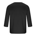 thumbnail image 3 of FAIWAD Mens Shirts 3/4 Sleeve Button Lightweight Shirts Casual Comfy Workout Athletic Daily T-Shirts, 3 of 6