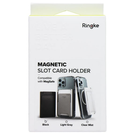 Ringke Magnetic Slot Card Holder for MagSafe Devices - Black