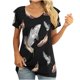 thumbnail image 1 of Blusa de manga con volantes y túnica recortada para mujer, informal, sexy, a la moda, para verano OAVQHLG3B Store lin121212, 1 of 4