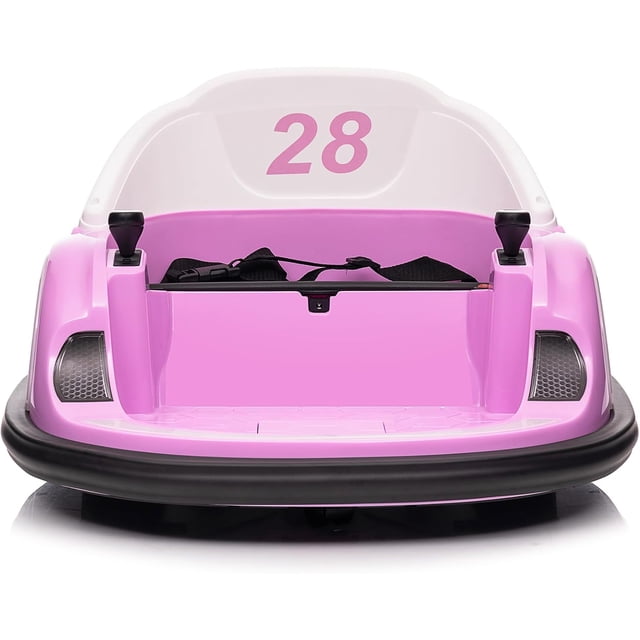 12V Ride-On Bumper Car with Remote Control, 360° Spin & LED Lights, Electric Toy Car