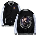 thumbnail image 1 of Wednesday Around Printed Adult Casual Jacket Baseball Jersey, 1 of 3