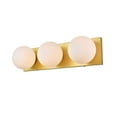 thumbnail image 6 of Living District Jaylin 3-Light Iron & Glass Bath Sconce in Black/Frosted White, 6 of 7