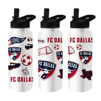 Logo Brands 906-S34QB-63 FC Dallas 34 oz Native Quencher Bottle