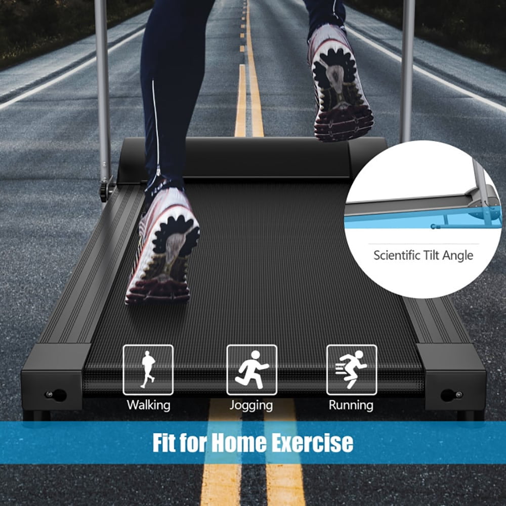 GVN Jogging Machine,Exercise Treadmill,Electric Foldable Treadmill with LCD Display and Heart Rate Sensor