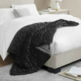 thumbnail image 3 of Gracie Mills Ashlee Modern Solid Ruched faux Throw Blanket - GRACE-11254, 3 of 4