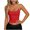 Watermelon Red, variant on Tank Tops for Women Spaghetti Strap Leopard Trim Scoop-Neck Camisole Casual Stylish Cami Going Out Outfits