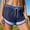 Dark Blue, variant on jjayotai Women Athletic Shorts 2 in 1 Running Shorts High Split Color Block Workout Yoga Mesh Shorts Summer Quick Dry Shorts with Pockets