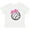 AA-White, variant on Inktastic Volleyball with Pink Bow Boys or Girls Baby T-Shirt