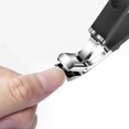 thumbnail image 2 of Black Long Handle Toenail Clippers for Seniors Non-Slip Wide Jaw Opening Clipmaster Pro Toenail Clippers with Catcher for Men for Thick Nails Ergonomic Curve Angled Head Toe Nail Clipper Sharp, 2 of 4