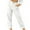White, variant on ZZwxWA Womens Sweatpants, Capris for Women Dressy Work Trousers for Women High Waisted Trousers Relaxed Fit Cropped Pants 2022 Solid Color Trousers Lightweight Capris Breathable