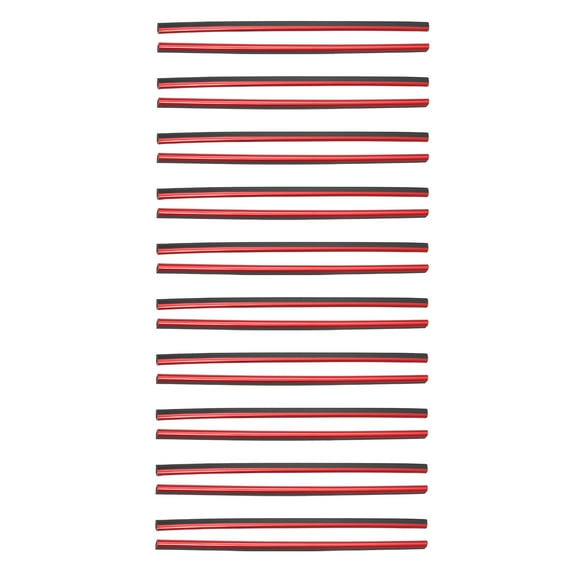 Unique Bargains 20 Pcs 7.6' Car Air Conditioner Vent Trim Decoration Strip Accessories Universal for Car Red