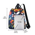 thumbnail image 3 of FORMRS Women's Travel Backpack Purse Anti-Theft Hidden Pockets Casual Shoulder Bag, Art Flowers, 3 of 7
