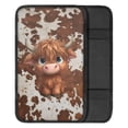 thumbnail image 2 of Renewold Cute Highland Cow Brown Auto Center Console Cover, Soft Non-slip Car Armrest Pad Seat Box Cover Universal Fit for Sedan Van SUV, Easy to Install, 2 of 6
