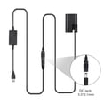 thumbnail image 2 of Batterie Factice Alimentée par USB DR-E6 pour Appareils Photo Reflex Numériques Canon – Entrée 5V 2A-4A, Sortie 8V, Câble de 200 cm – Compatible avec EOS 5D2/5D3/5D4, 6D/6D2, 60D, 7D/7D2, 70D, 80D, 90D – Protection de Sécurité Certifiée CE, 2 of 6