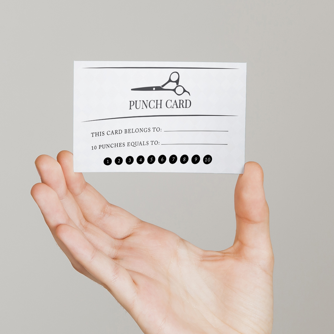 CHALK COUTURE Paste Punch Card Discount Card Buy 9 Get 10th Paste Free  Rewards Program Printable Digital Download 