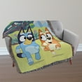 thumbnail image 3 of BBC Studios Bluey Jogging Bluey Kids Woven Tapestry Throw Blanket, 3 of 5
