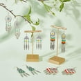 thumbnail image 5 of 1 Box DIY 8 Pairs Bohemian Style Chandelier Charms Earrings Making Kit Boho Dream Catcher Charm Feather Leaf Charms Faceted Glass Beads, 5 of 9