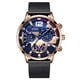 thumbnail image 1 of Reloj de cuarzo luminoso de malla de negocios de moda con calendario personalizado para hombre, 1 of 5